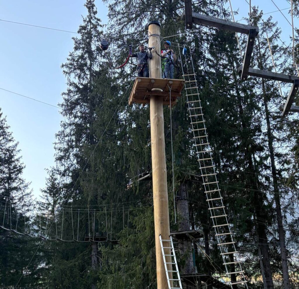 Freefall Adventurepark Fulpmes Plattform